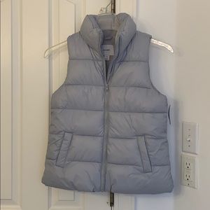 Gray Old Navy Puffy Vest